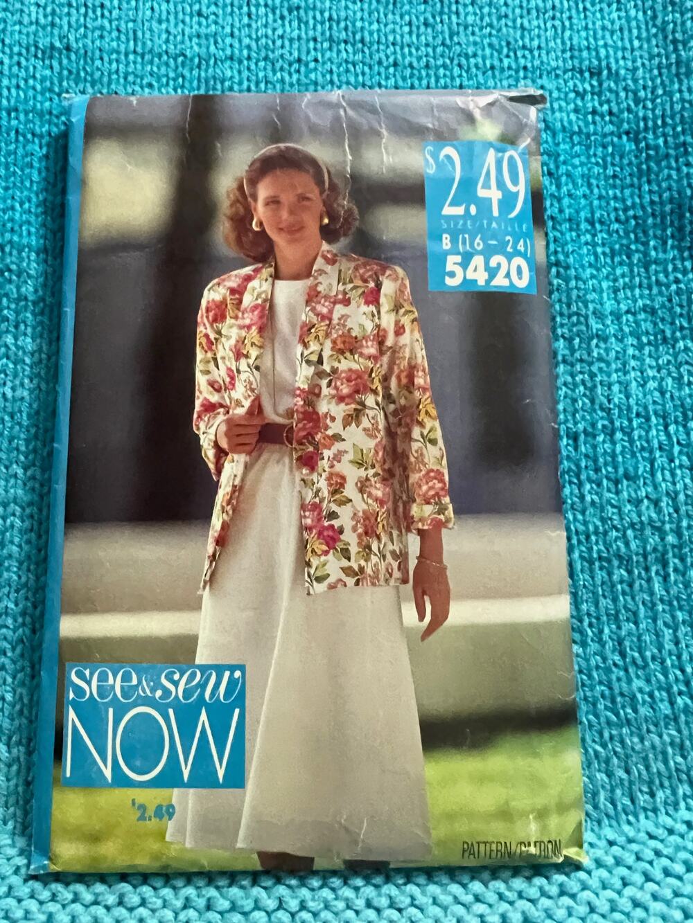 Butterick Sewing pattern 5420 suit top skirt sz 16-22